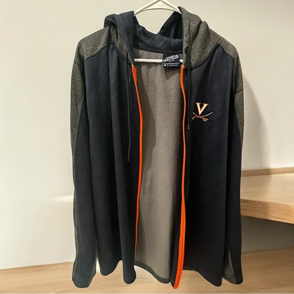 Men’s Campus Heritage Virginia Cavaliers Gray and Blue Full Zip Jacket Size XL - Picture 5 of 6